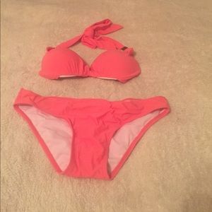 Coral Push-up Bikini